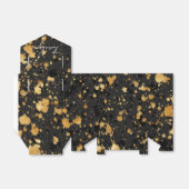 Zwart en gouden bedankdoos bedankdoosjes (Uitgevouwen)