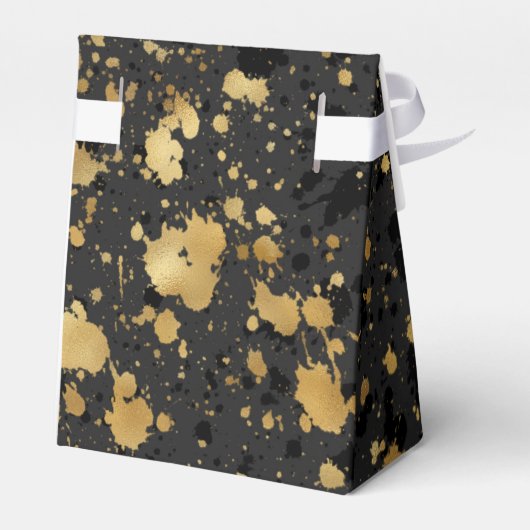 Zwart en gouden bedankdoosje bedankdoosjes (Achterkant)