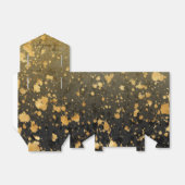 Zwart en gouden bedankdoosje bedankdoosjes (Uitgevouwen)