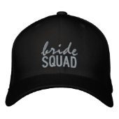 Zwart en Gouden Bruid Squad Pet (Voorkant)