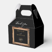  zwart en gouden bruiloft bedankdoosjes (Voorkant Zijde)