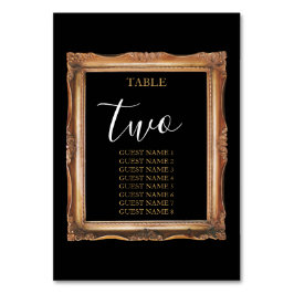  zwart en gouden bruiloft kaart