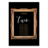 zwart en gouden bruiloft kaart (Achterkant)