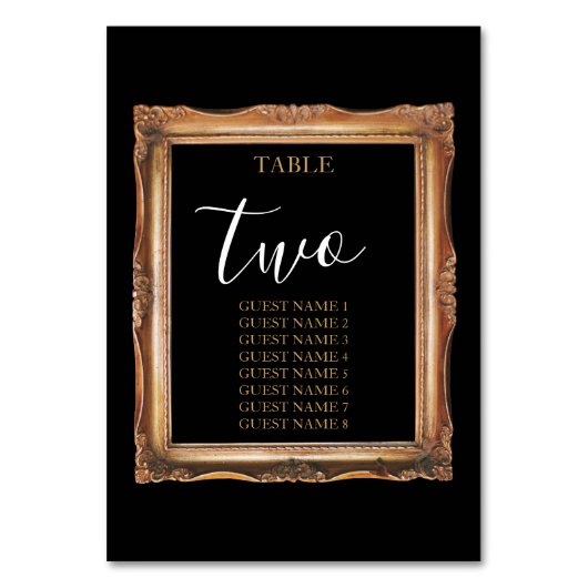 zwart en gouden bruiloft kaart (Achterkant)