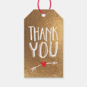 Zwart en gouden cadeaukaartje met liefdeshart en p cadeaulabel (Voorkant)