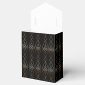 Zwart en gouden deco-tent bedankdoosjes (Geopend)