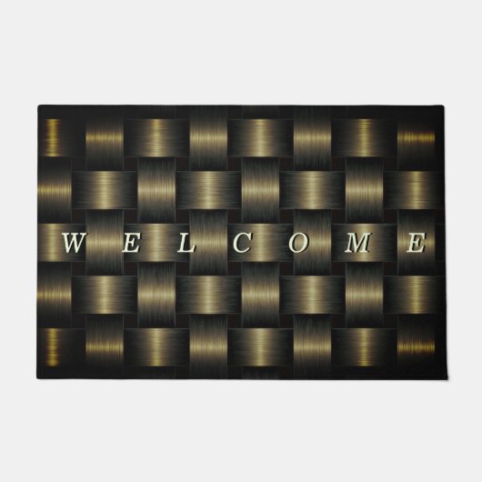 Zwart en gouden deurmat (Voorkant)