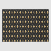Zwart en gouden diamant tissuepapier (Voorkant)