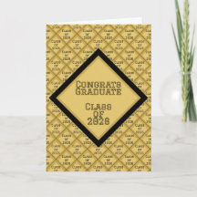 Zwart en Gouden Diploma-uitnodiging | 2026