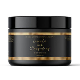 Zwart en Gouden Folie Waterdichte Cosmetics Jar La Waterfles Etiket