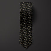 Zwart en gouden Footballs helm Stropdas