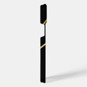 Zwart en gouden geometrisch iPhone hoesje (Rechterkant)