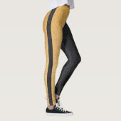 Zwart en gouden glitter leggings (Rechts)
