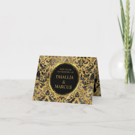 Zwart en gouden Gothic patroon