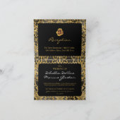 Zwart en gouden Gothic patroon (Binnen)