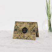 Zwart en gouden Gothic patroon (Achterkant)