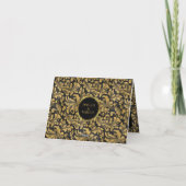 Zwart en gouden Gothic patroon (Achterkant)