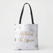 Zwart en Gouden Hemelse Moeder van de Bruidegom Tote Bag (Voorkant)