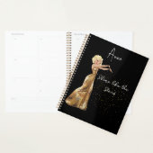 Zwart en gouden Hollywoodglazen Planner (Display)