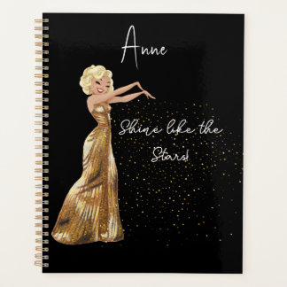 Zwart en gouden Hollywoodglazen Planner