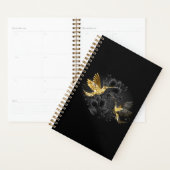 Zwart en gouden kolibrie planner (Display)