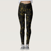 Zwart en Gouden Leggings (Voorkant)