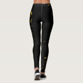 Zwart en Gouden Leggings (Achterkant)