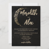 Zwart en Gouden Maan en Achterhuwelijk Kaart (Voorkant)