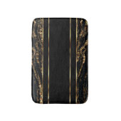 Zwart en gouden marmer badmat (Voorkant Verticaal)