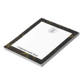 Zwart en gouden marmer notitieblok (Linkerzijde)