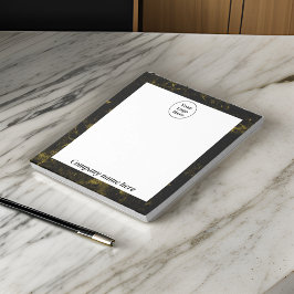 Zwart en gouden marmer notitieblok