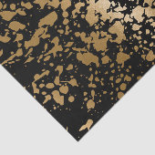 Zwart en Gouden Metaalborstel Tissuepapier (Detail)