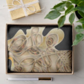 Zwart en gouden metalen luxe glam Abstract Tissuepapier (Geschenk)