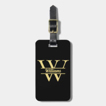 Zwart en Gouden Monogram | Elegant Initiaal Schrif