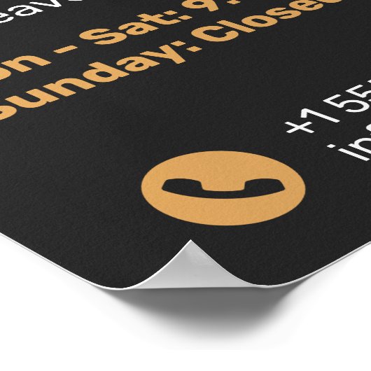 Zwart en Gouden Nagelsalon, Make-upkunstenaar Poster (Hoek)