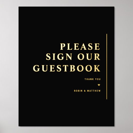 Zwart en gouden olievlek folie afdrukken (Voorkant)