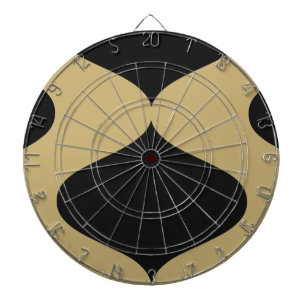 Zwart en Gouden Smooch Dartbord