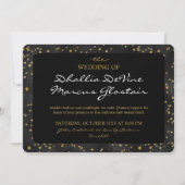 Zwart en gouden sterren Gothic Pattern Kaart (Voorkant)