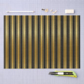 Zwart en gouden streep tissuepapier (Craft)