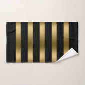 Zwart en gouden strepen bad handdoek (Handdoek)