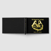 Zwart en goudfolie tot de dood ons scheidt gastenboek (Volledig)