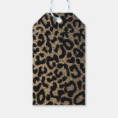 Zwart en goudglitter cadeaulabel (Voorkant)