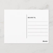 Zwart en goudglitter Weddenschap Bespaar de datum Briefkaart (Achterkant)