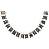 Zwart en goudkleurig Afstuderen van 2023 jongens F Vlaggetjes (Alle)