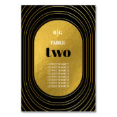 Zwart en goudmatig minimalistisch pleisterhuwelijk kaart (Voorkant)