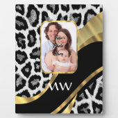 Zwart en goudpapier fotoplaat (Voorkant)