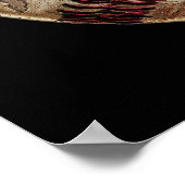 Zwart en goudpersoonlijk Baseball Poster (Hoek)