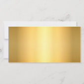 Zwart en goudrelig kruis en pijnlijke begrafenis bedankkaart (Achterkant)