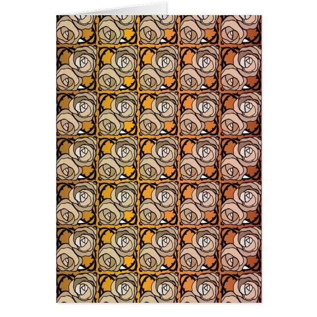  zwart en goudRozen floreel patroon (Voorkant)