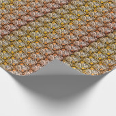 zwart en goudRozen floreel patroon Cadeaupapier (Hoek)